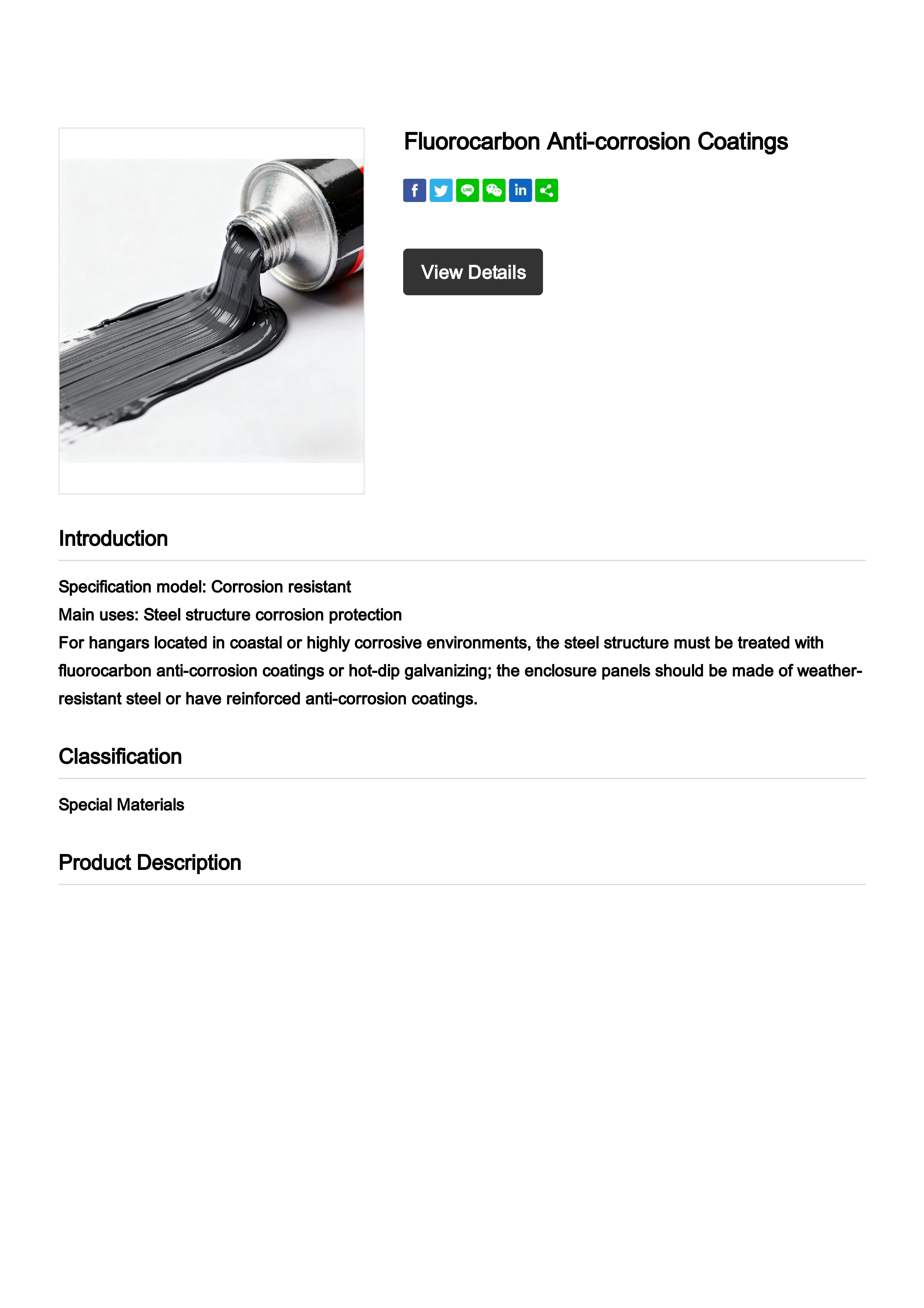 Fluorocarbon Anti-corrosion Coatings
