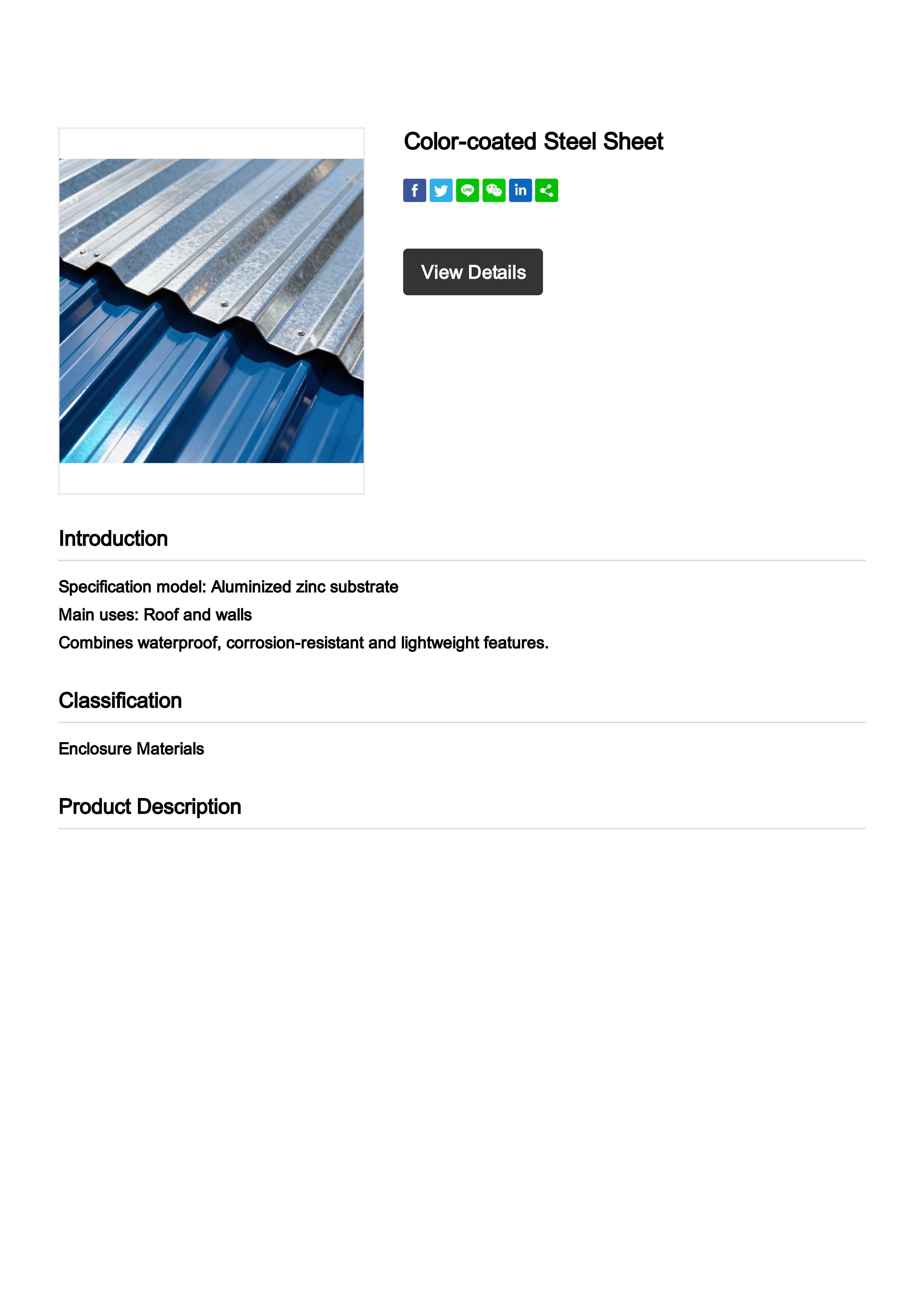 Color-coated Steel Sheet